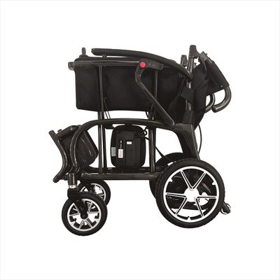 Cadeira de rodas elétrica dobrável 2024 com motor DC24V150W*2 e travagem eletromagnética