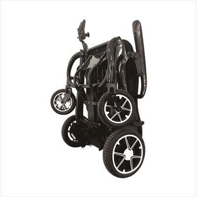 Cadeira de rodas elétrica dobrável de luxo com tamanho do assento W460mm*D390mm e carga 300LBS 136KG