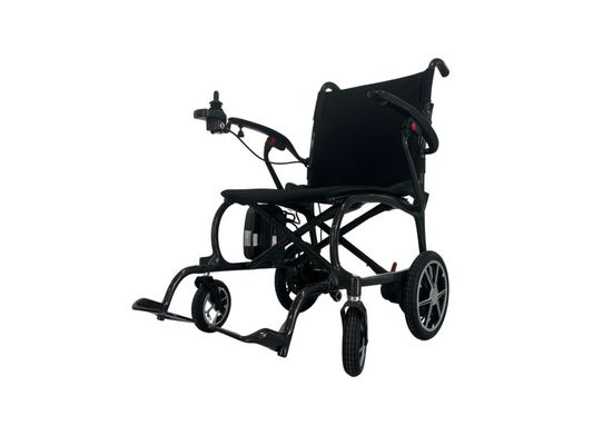 Cadeira de rodas elétrica de fibra de carbono dobrável para transporte fácil e motor potente