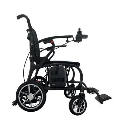 Cadeira de rodas de fibra de carbono Cadeira de rodas elétrica leve e dobrável com motor potente