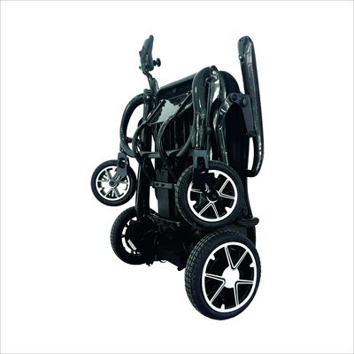 Cadeira de rodas elétrica com rodas de liga de magnésio de 230 mm/180 mm e autonomia de 10 km