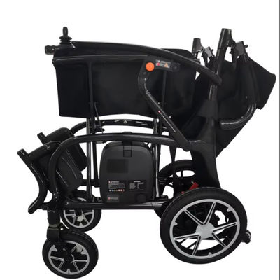 Cadeira de rodas de scooter elétrico com design dobrável leve e tamanho do assento W510*D415mm