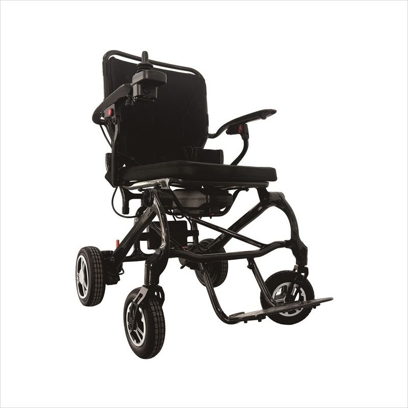 Carro elétrico de 17 kg para cadeira de rodas compacto e dobrável Tamanho 710mm*615mm*340mm