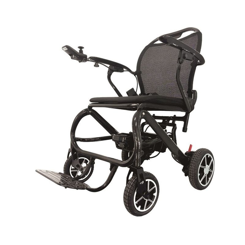 Cadeira de rodas elétrica dobrável de luxo com tamanho do assento W460mm*D390mm e carga 300LBS 136KG