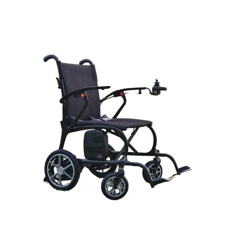 Cadeira de rodas elétrica feita de fibra de carbono com assento mais largo, tamanho W510*D415mm