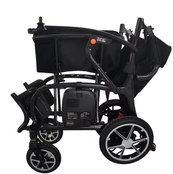 Cadeira de rodas de scooter elétrico com design dobrável leve e tamanho do assento W510*D415mm